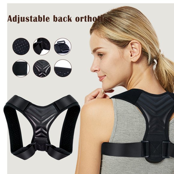 BKER Back Straightener For Women & Men - Adjustable Posture Corrector Back Brace