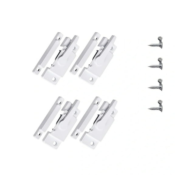 QZS Sliding Window Sash Locks,4Pack Alloy Cam Action Window Locks,Window Latches Replacement for Vertical & Horizontal Sliding Windows Security