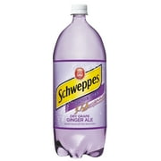 Schweppes Dry Grape Ginger Ale Soda, 2 L bottle