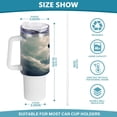 thumbnail image 3 of SKYSONIC 40 oz Polar Bears Painting Tumbler with Handle and Straw Lid, Insulated Cup Reusable Stainless Steel Water Bottle Travel Mug, 3 of 7
