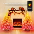thumbnail image 4 of Mini Árbol de Navidad Inteligente Rosa Brilloso 58 cm con 100 luces LED RGB, 4 of 9