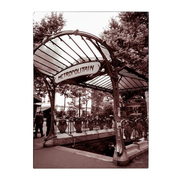 Trademark Fine Art 'Le Metro as Art 2' Canvas Art by Kathy Yates