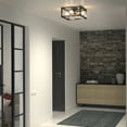 thumbnail image 2 of Artika Princeton Modern Mid-Century Semi-Flush Mount Ceiling Light, Black and Gold, 2 of 6