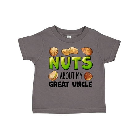 

Inktastic Nuts About My Great Uncle Peanut Almond Pistachio Gift Toddler Boy or Toddler Girl T-Shirt