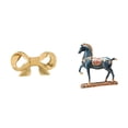 thumbnail image 1 of Tirador De Latón Con Forma De Lazo Para Cajones De Cocina Y Armarios, Con Figura De Caballo, Ideal Como Adorno De Escritorio O Decoración Feng Shui. Estatua De Caballo De Pie Para Baño, Sala, 1 of 8
