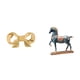 thumbnail image 1 of Tirador De Latón Con Forma De Lazo Para Cajones De Cocina Y Armarios, Con Figura De Caballo, Ideal Como Adorno De Escritorio O Decoración Feng Shui. Estatua De Caballo De Pie Para Baño, Sala, 1 of 8