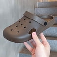 thumbnail image 6 of MDUKONU Unisex Garden Clogs, Womens and Mens on Shoes, Comfortable Quick Dry Lightweight Sandals for Beach Casual, Indoor and Outdoor Size: 6 Coffee, 6 of 10