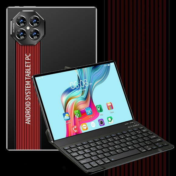 Tableta PC de 10,1 pulgadas con pantalla HD delgada, Bluetooth, WiFi (2,4 G, 5 G), compatible con tarjeta de memoria SIM de 256 G y voz HD.