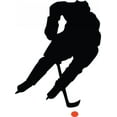 thumbnail image 2 of Hockey Silhouette Wall Decal by Wallmonkeys Peel and Stick Graphic (12 in H x 9 in W) WM27212, 2 of 4