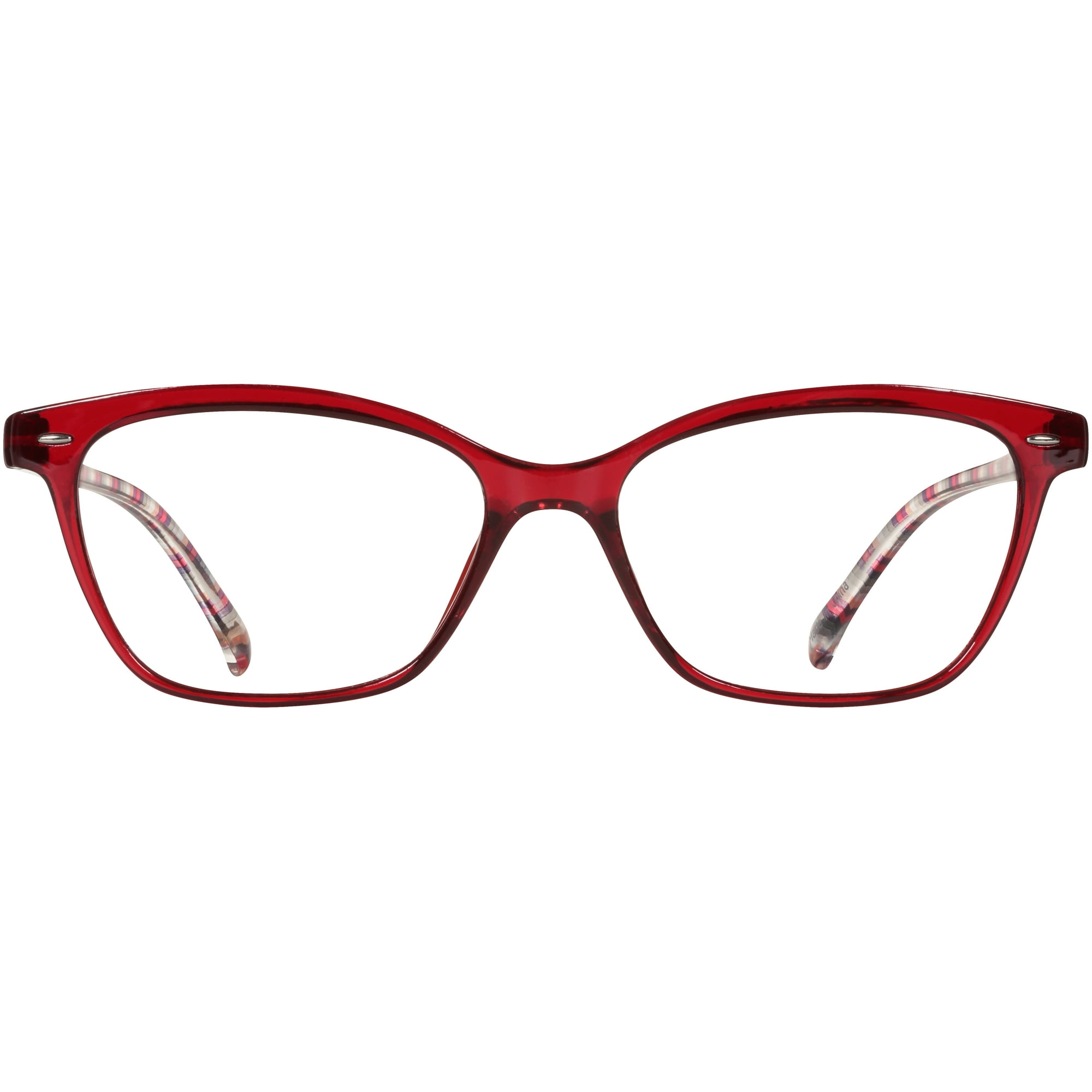 EV1 Pippa Crystal Red +2.50 Reading Glasses with Case