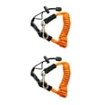 thumbnail image 2 of Toystoory Kayak Paddle Leash con gancho Long Fishing Rod Lanyard Outdoor Multifuncional High-Elástica Colorful Anti-Lost Rope naranja Naranja 2Conjunto, 2 of 6