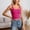 F-118Hot Pink, variant on ZHOGXU Women's Tank Tops Sleeveless Square Collar Solid Color Comfortable Lightweight Slim Fit Layering Camisole For Daily Wear Versatile Basic,Brick Red,L