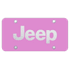 Au-TOMOTIVE GOLD Jeep Laser Etched Pink Plate