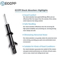 thumbnail image 5 of ECCPP Shock Absorbers Kit 4pcs for 2003-2008 Mazda 6 Front and Rear, 5 of 5