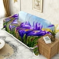 thumbnail image 2 of Throw Sofa Cover Soft Washable Decorative Couch Covers for 3 Cushion with Tassels Furniture Protector for Pets and Kids 71x102in, 2 of 5
