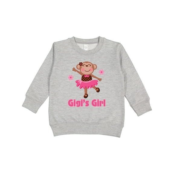 Inktastic Gigi's Girl Monkey Toddler Sweatshirt