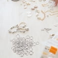 thumbnail image 2 of OULII 1200Pcs Silver Iron Multipurpose Jump Rings For Diy Jewelry Components Crafters, 2 of 4