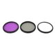 thumbnail image 5 of Kit de filtro de lente de cámara, 3 piezas/juego de lentes multicapa UVCPLFLD Kit de filtro de lente Accesorios para cámaras digitales Funcionamiento suave, 5 of 12