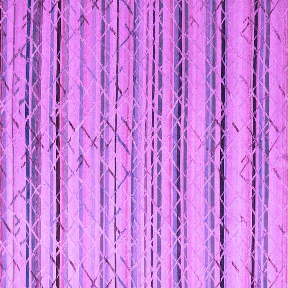 Ahgly Company Indoor Square Abstract Purple Modern Area Rugs, 5' Square