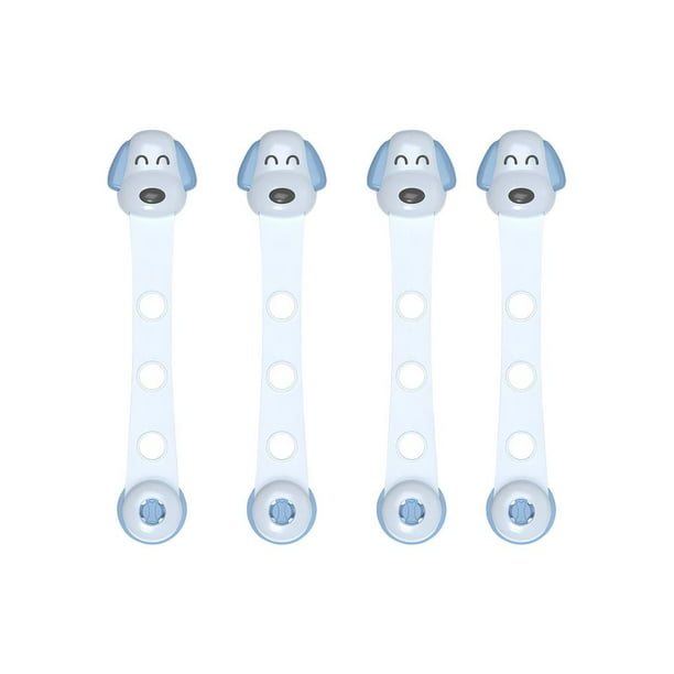 Cerradura De Seguridad Para Niños Cerradura De Seguridad Ajustable Para Bebés Cerradura De Gabinete Instalación Sin Taladro Con Para Electrodomésticos Gabinete Cajón Nevera Asiento De Inodoro 4 Piezas