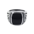 thumbnail image 2 of RSAMD Vintage Mens Silver Stainless Steel Gothic Punk Biker Rings Jewelry lots Sz8-15-12-#5, 2 of 2