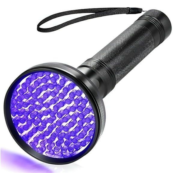 HIBIBUD UV Handheld 100 LED Blacklight 395nm Violet Flashlight Detection Torch Light for Dog Urine,Pet Stains and Bed Bug