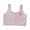 thumbnail image 2 of dazeni Training Bra for Girls 9-14 Years Breathable Cotton Sports Bras Comfortable First Bra No Padded Cute Print Cropped Cami Tops for Teens, 2 of 3
