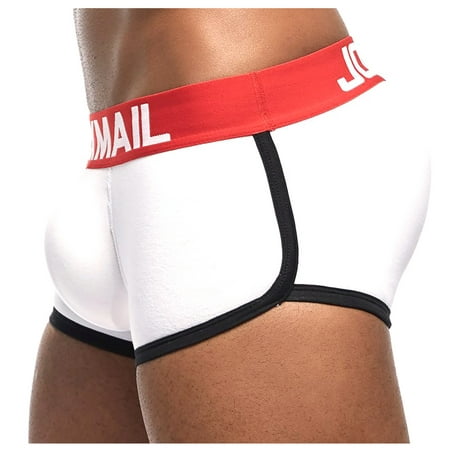 

KDDYLITQ Men Boxer Briefs Comfortable Solid 2023 Plus Size Shapewear Underwear Low Rise Underpants Watermelon Red L