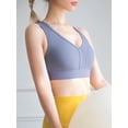 thumbnail image 4 of Ropa interior femenina Sujetador de yoga para mujer, deportivo, acanalado, cuello en V, entrenamient Meterk  Ropa interior femenina, 4 of 7