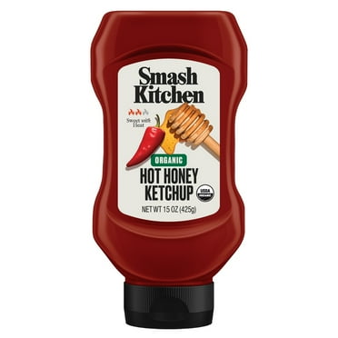 Smash Kitchen Organic Hot Honey Ketchup, 15 oz Bottle