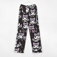 thumbnail image 3 of Kuromi And My Melody Pajamas Pants Soft Elastic Waist PJ Bottoms Comfy Lounge Long Pants, 3 of 7