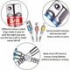thumbnail image 5 of 1pc Foret Angle Droit Et 3pcs Adaptateur Douille 1/2"3/8"1/4" Kit Renvoi D'angle Visseuse De 105 Degrs Magntique Changement Rapide Perceuse Elect, 5 of 5