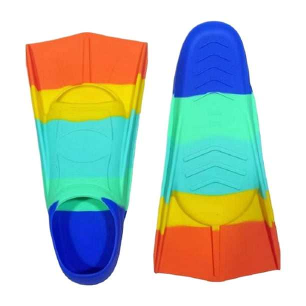 Cómodas aletas de natación Aletas de buceo cortas de silicona para entrenar actividades acuáticas