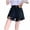 Black, variant on Eltusu Girls Denim Shorts, Casual Summer Fashion Elastic Waistband Jean Shorts Black Size 5-16 T