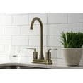 thumbnail image 4 of Kingston Brass KB8493SVL Two-Handle 2-Hole Deck Mount Bar Faucet in Antique Brass, 4 of 5