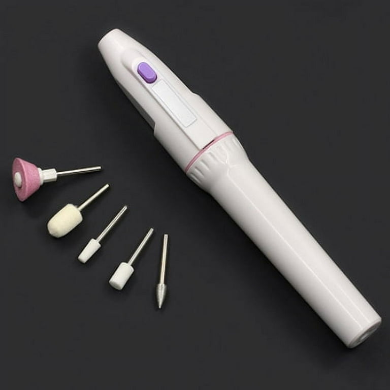 \Professional Electric Nail File Drill Kit with 5 Multi-Functional Bits-Pen-Shaped Portable Nail Buffer and Shaper for Manicure and Pedicure Perfection at Home or Salon