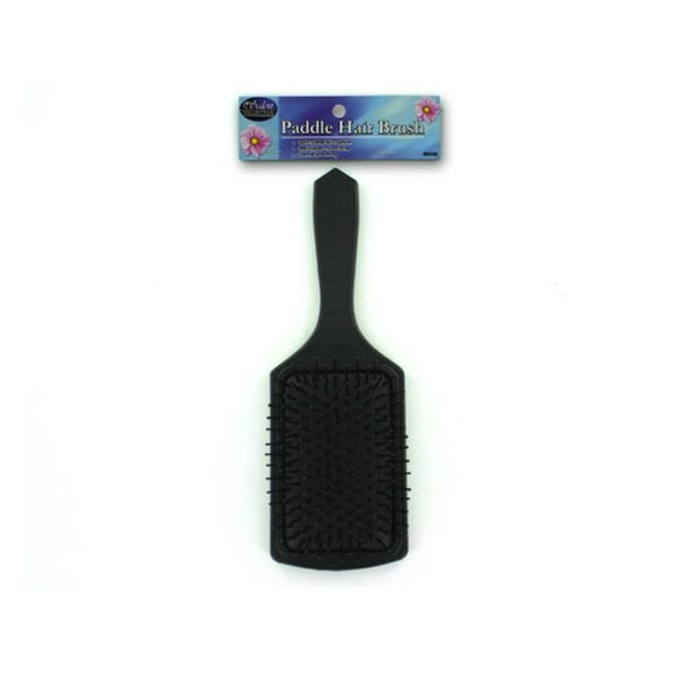 Bulk Buys BE00648 Black Paddle Hair Brush Pack of 48