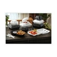 thumbnail image 4 of Pactiv Foam Hinged Lid Containers Dual Tab Lock 9.13 x 9 x 3.25 1-Compartment White 150/Carton, 4 of 6
