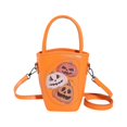 thumbnail image 1 of Bolso de hombro de calabaza de PU para mujer, bolso cruzado, bolso de calabaza (naranja), 1 of 9
