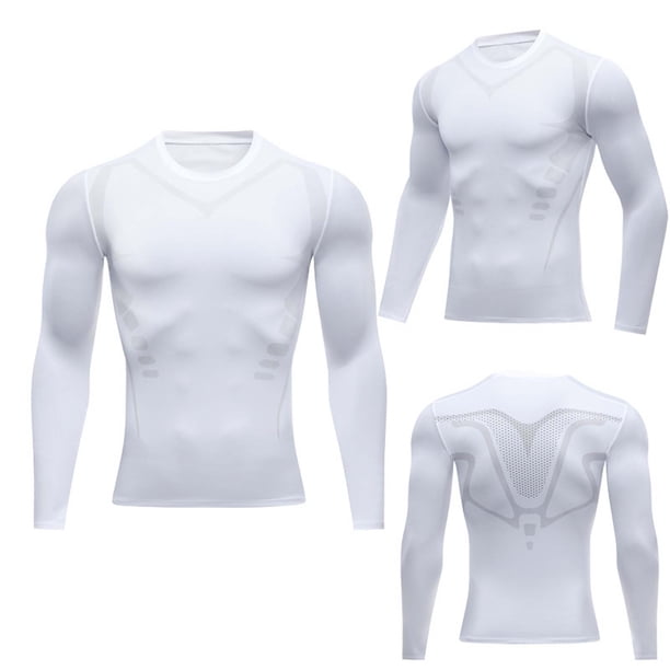 Xihbxyly Artículos para mujeres por menos de 10 dólares. Camiseta de manga larga para correr, transpirable, absorbe el sudor, secado rápido, ajustada