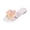 White, variant on Willtoo Women's 3D Flower Sandals Dressy Square Open Toe Floral Flat Sandals Summer Beach Vacation Slides 2026