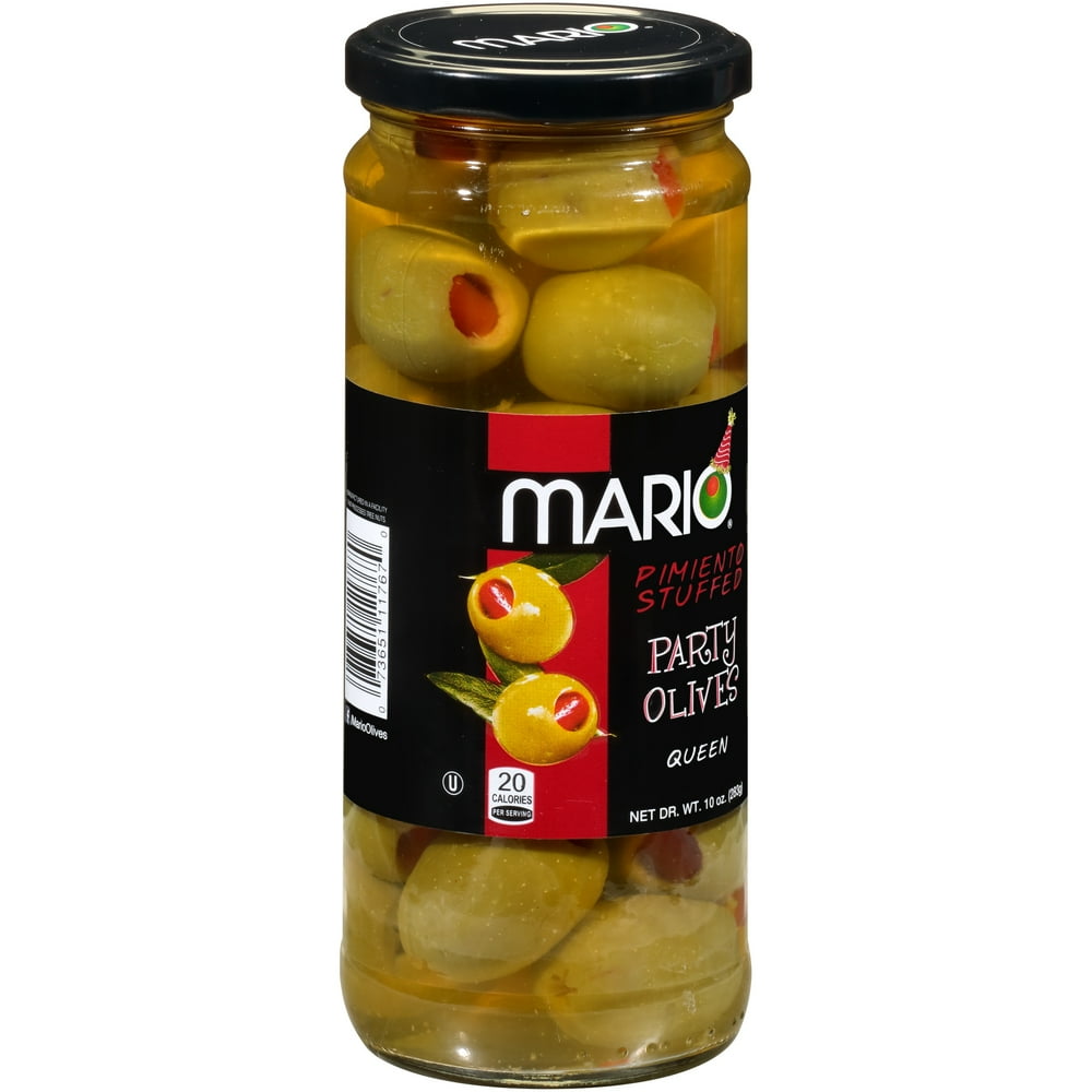 Mario® Pimento Stuffed Queen Party Olives 10 oz. Jar
