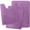 Purple, variant on Set of 3 Absorbent Memory Foam Bath Mat Bathroom Rugs, Machine Washable， Large 20"x32", Small 17"x24", Contour 24"x20" Grey