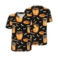 thumbnail image 3 of Daiia Bee and Honey Mens Baseball Jersey Button Down Shirts Short Sleeve Sports Uniforms-4X-Large, 3 of 9