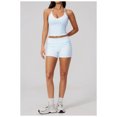 thumbnail image 3 of PISONIC Women Two Piece Workout Sets Spaghetti Straps Tank Top Matching Booty Lifting Shorts Gym Yoga Outfits, 3 of 7