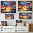 thumbnail image 4 of Designart "Magical Sunset Skies I" Landscapes Framed Wall Art Decor - Traditional Blue Sky Hallway Framed Wall Art Decor, 4 of 6