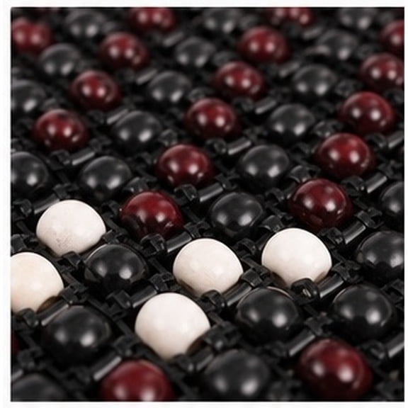 Amosfun Wooden Beaded Seat Cushion for Car Seats, Breathable Ergonomic Driving