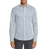 Michael Kors MIDNIGHT Slim-Fit Botanical-Print Cotton Shirt, US 2X-Large