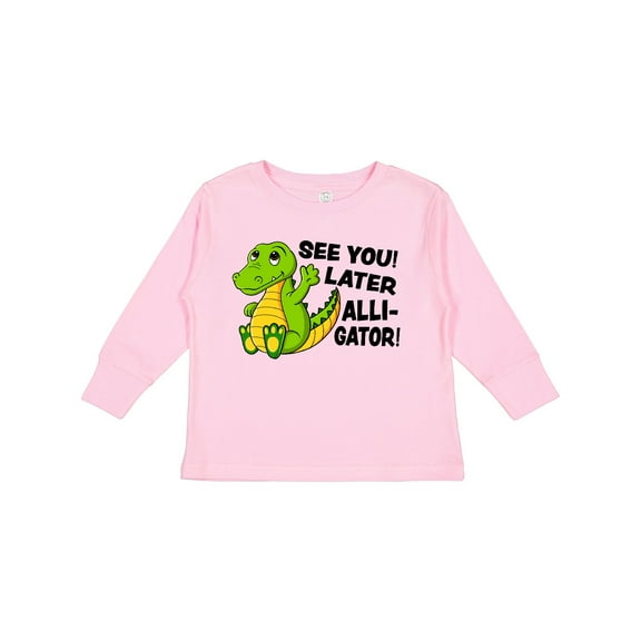 Inktastic See You Later Alligator Boys or Girls Long Sleeve Toddler T-Shirt