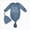 Y143-Dark Blue, variant on Newborn Boys Girls Knotted Sleeping Bag Fetal Hat Set Baby Outfit Set Pajamas Tracksuit Sweatsuits Set Back-To-School Outfit Set 0-3 Months